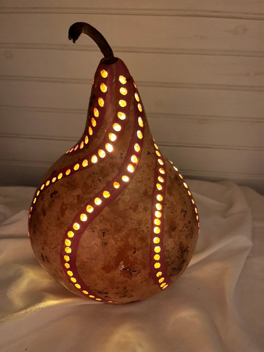 Pink is Power Gourd Lamp