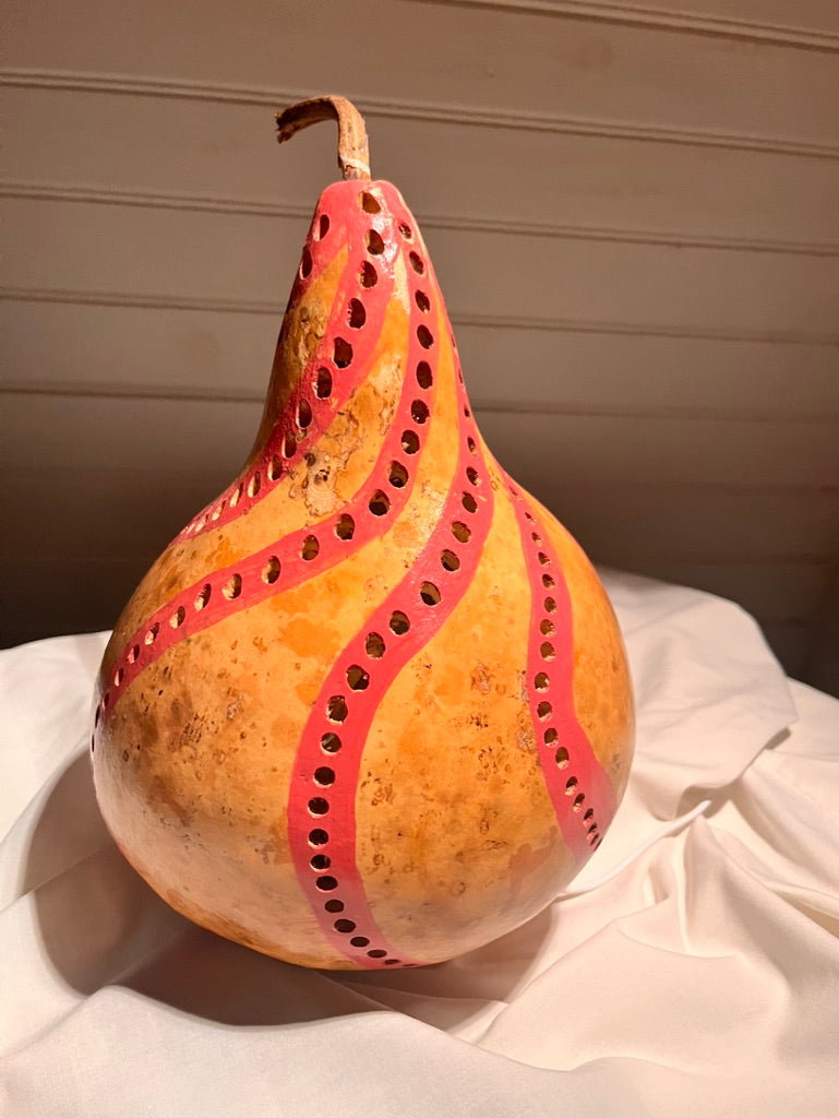 Pink is Power Gourd Lamp